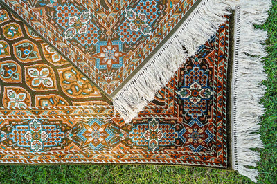 Pure Silk Kashmiri Carpet 2.5ft* 4ft (30" * 48")