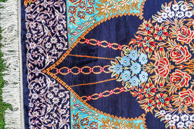 Pure Silk Kashmiri Carpet 3ft* 5ft (36" * 60")