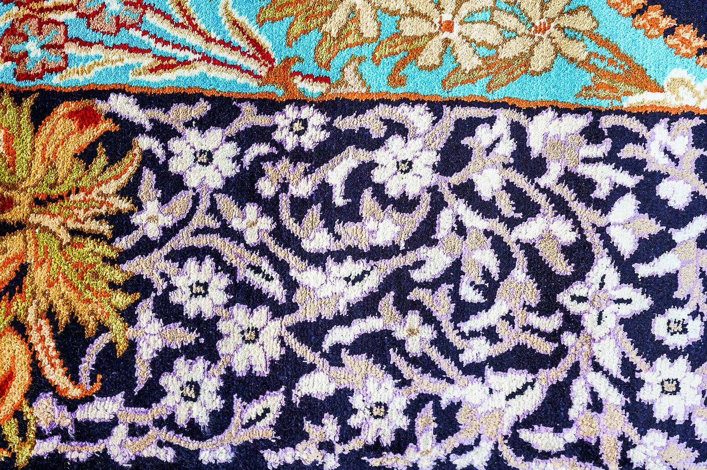Pure Silk Kashmiri Carpet 3ft* 5ft (36" * 60")