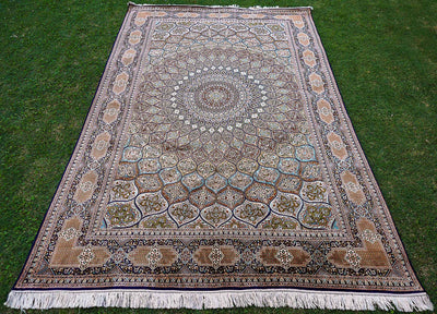 Pure Silk Kashmiri Carpet 6ft* 9ft (72" * 108")
