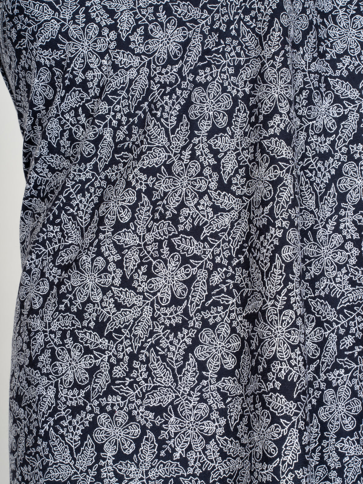Midnight Lace Pure Pashmina Shawl with Sozni Hand Embroidered Ivory Floral Tapestry