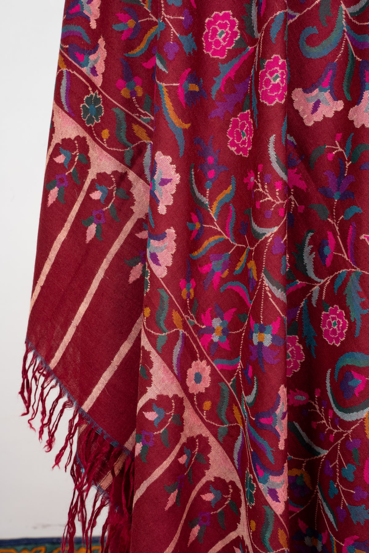 2.5 yards Kani Pure Pashmina Hand Woven Shawl