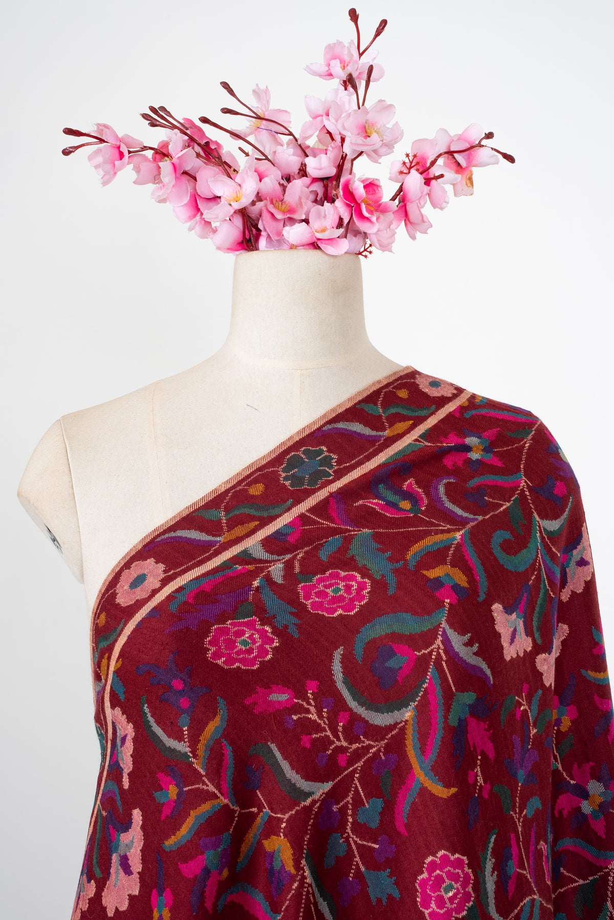 2.5 yards Kani Pure Pashmina Hand Woven Shawl