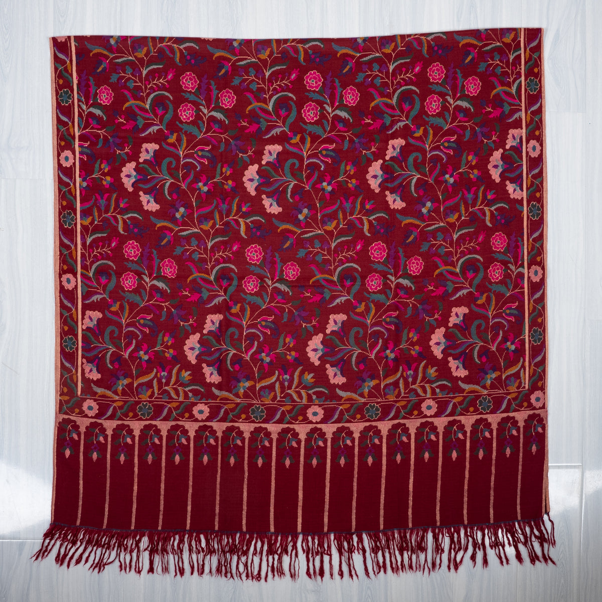 2.5 yards Kani Pure Pashmina Hand Woven Shawl