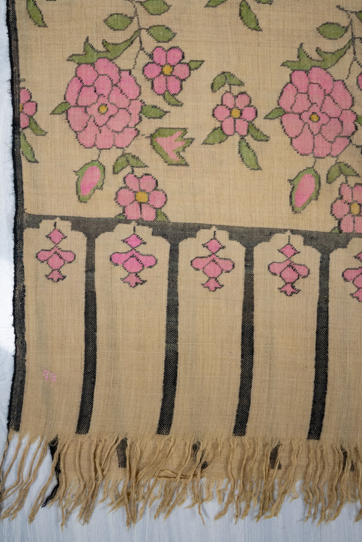 2.5 yards Kani Pure Pashmina Hand Woven Shawl