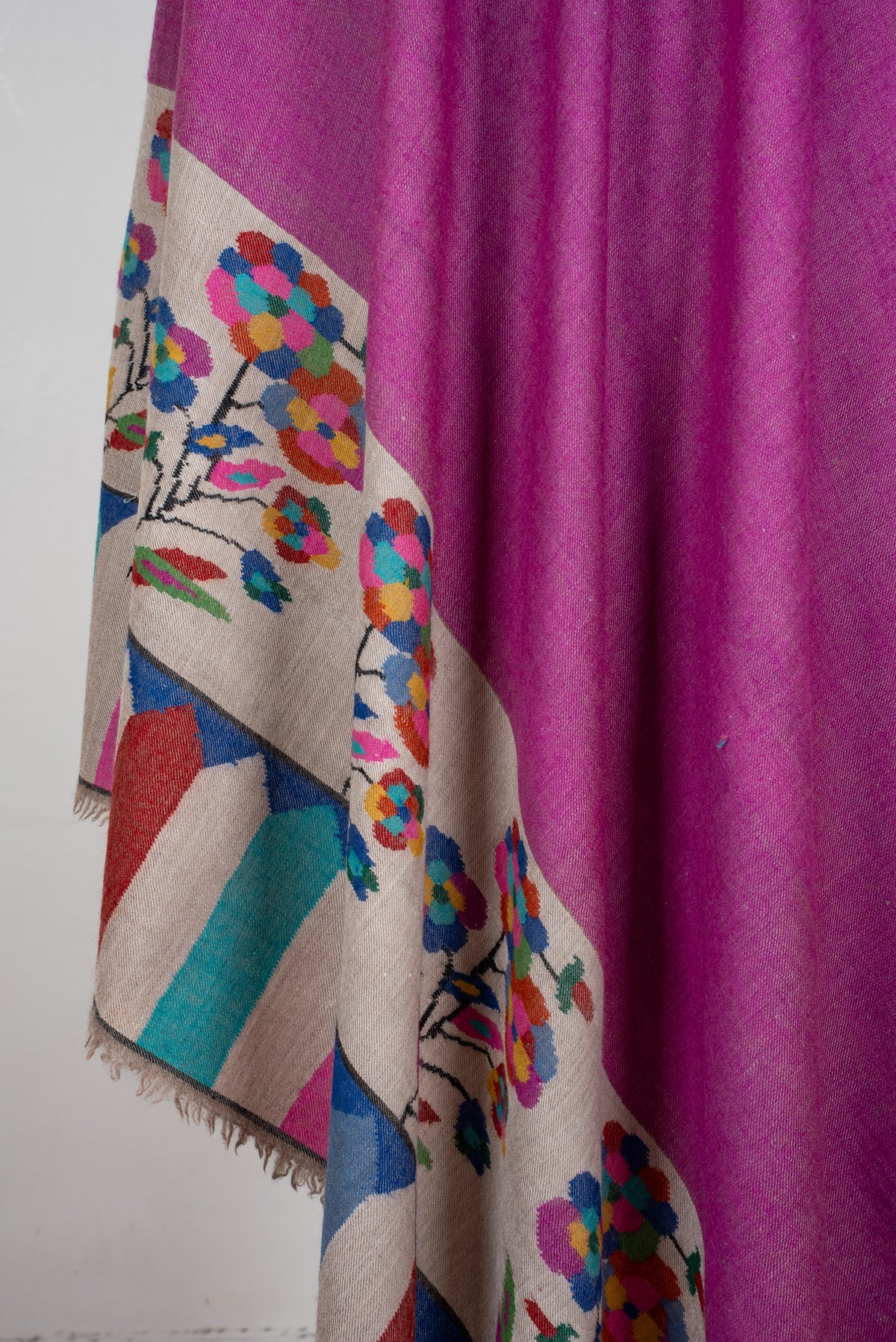Orchid Bloom Radiance: Kani Pure Pashmina Hand Woven Shawl