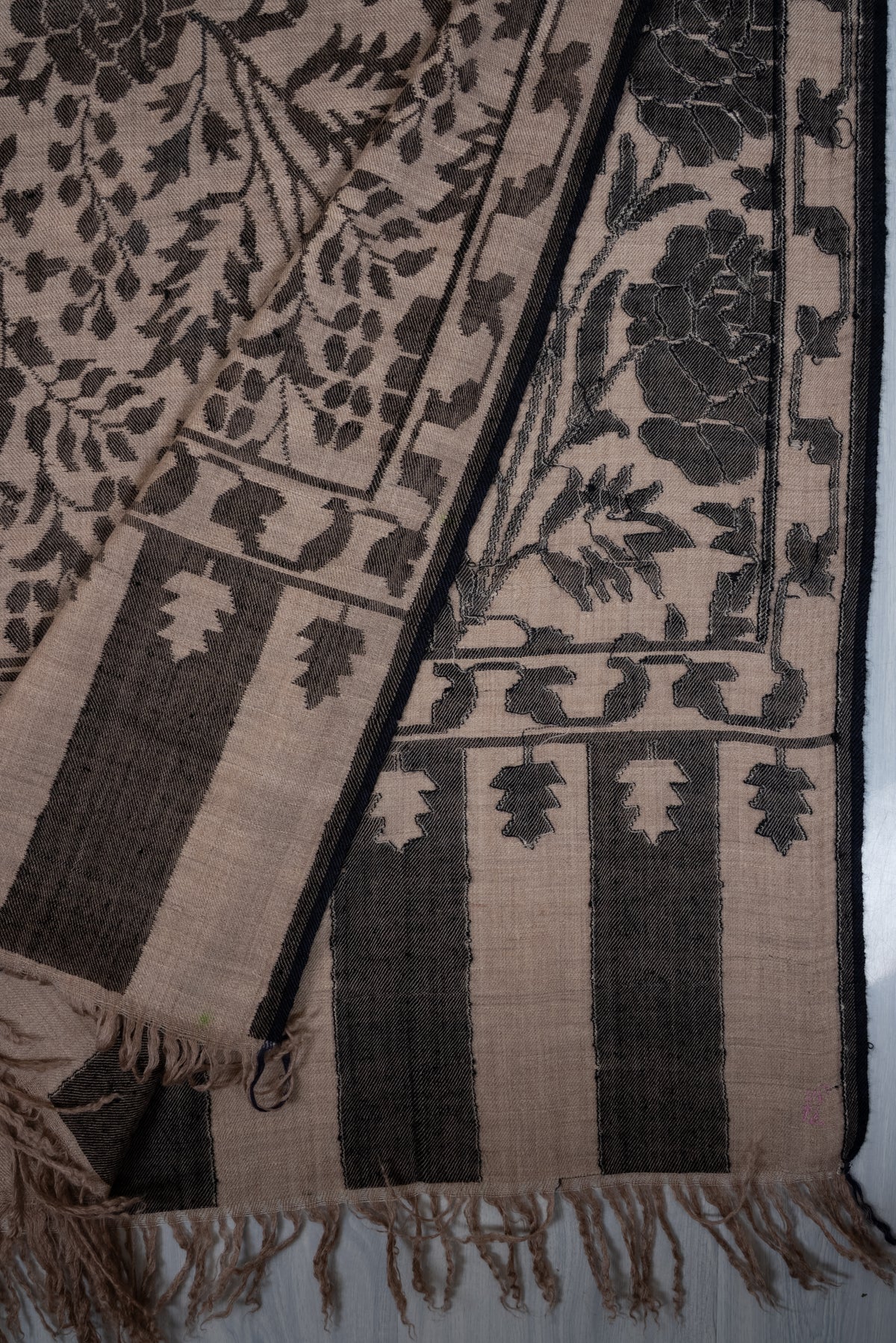 2.5 Yards Kani Pure Pashmina Hand Woven Shawl