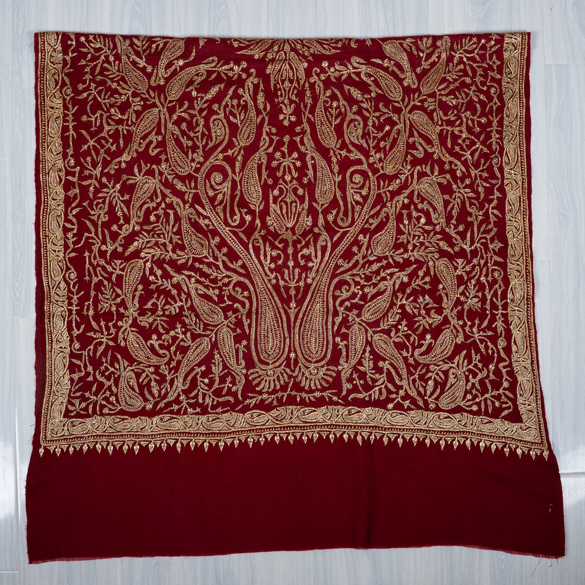 Tilla Hand Embroidered Pure Pashmina Shawl