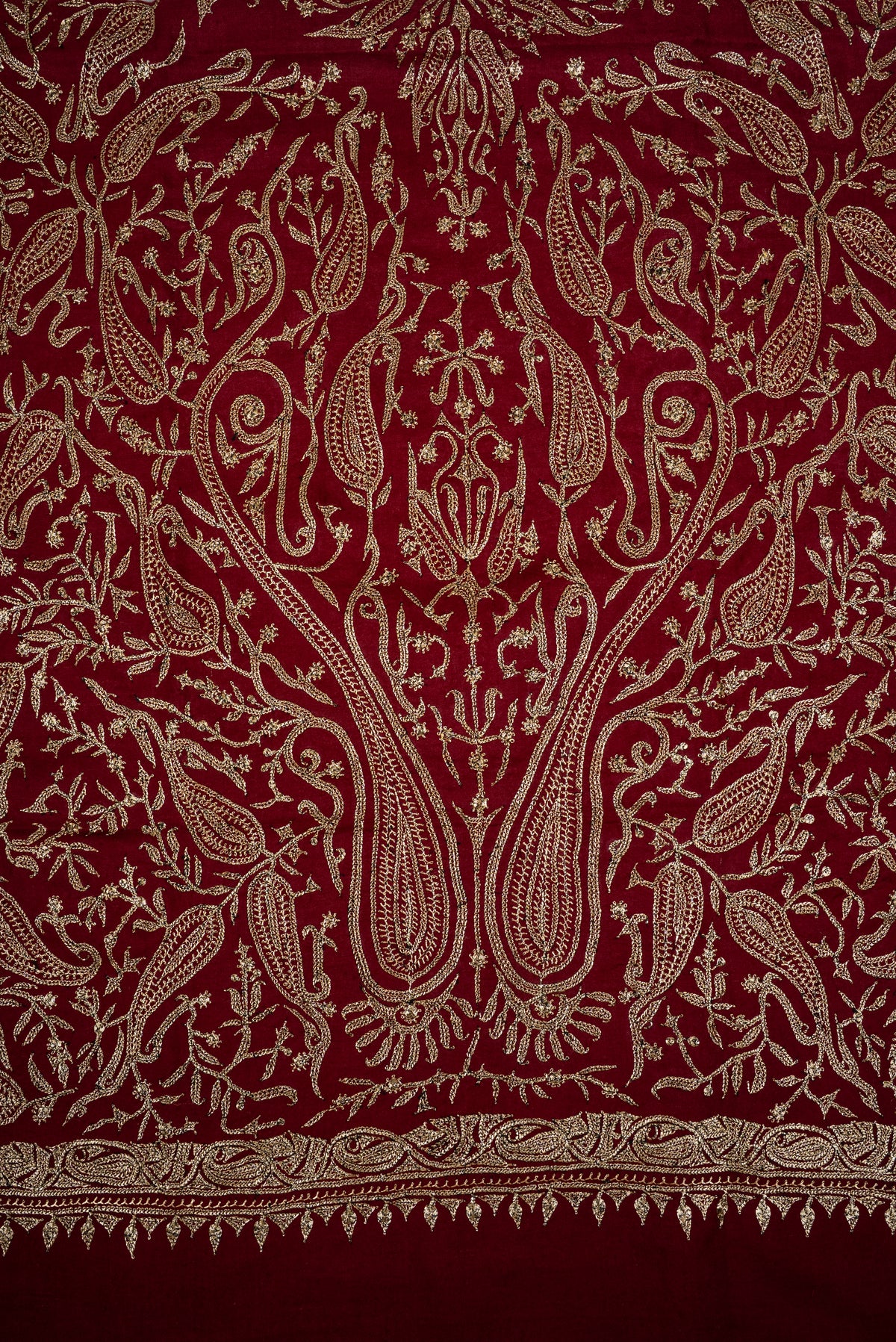 Tilla Hand Embroidered Pure Pashmina Shawl