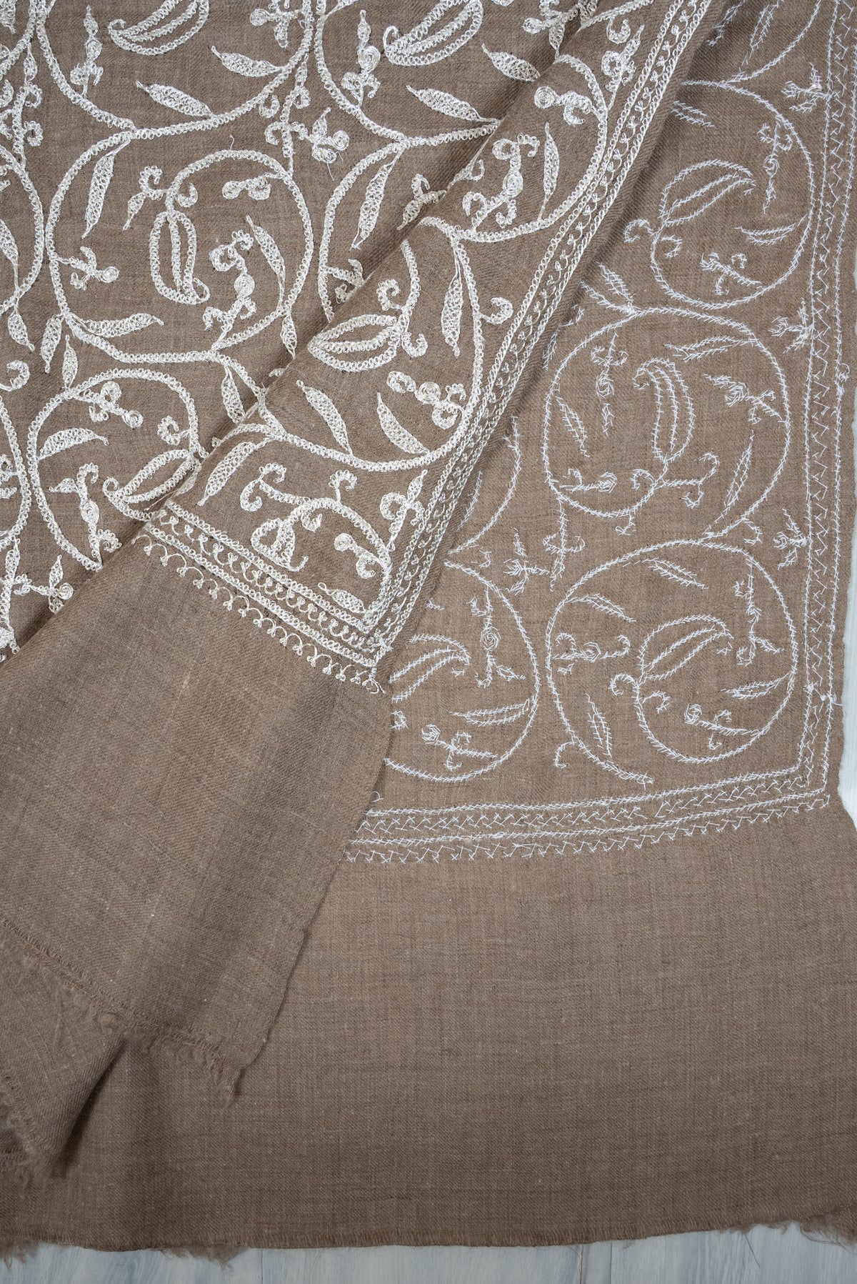Tilla Hand Embroidered Pure Pashmina Shawl