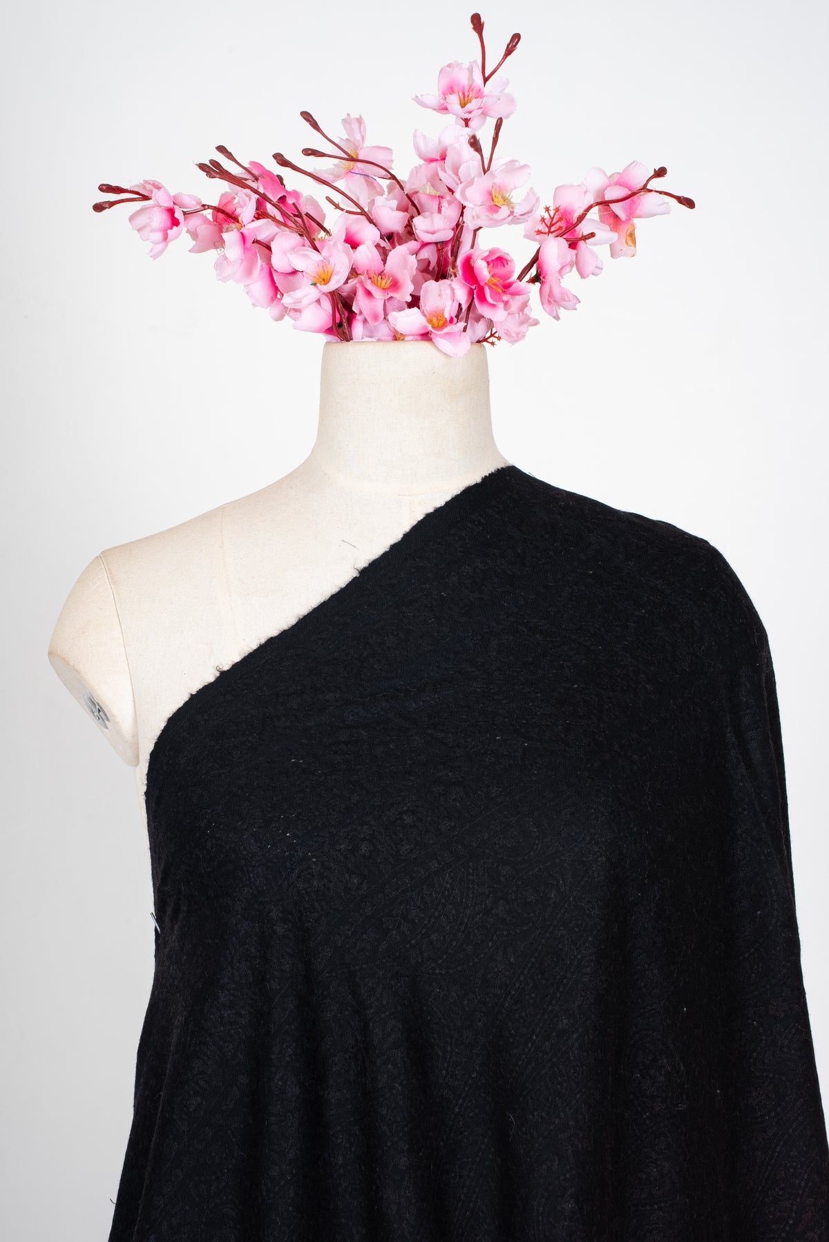 Ombre Midnight Ember Glow: Pure Pashmina Hand Embroidered Jamawar Shawl