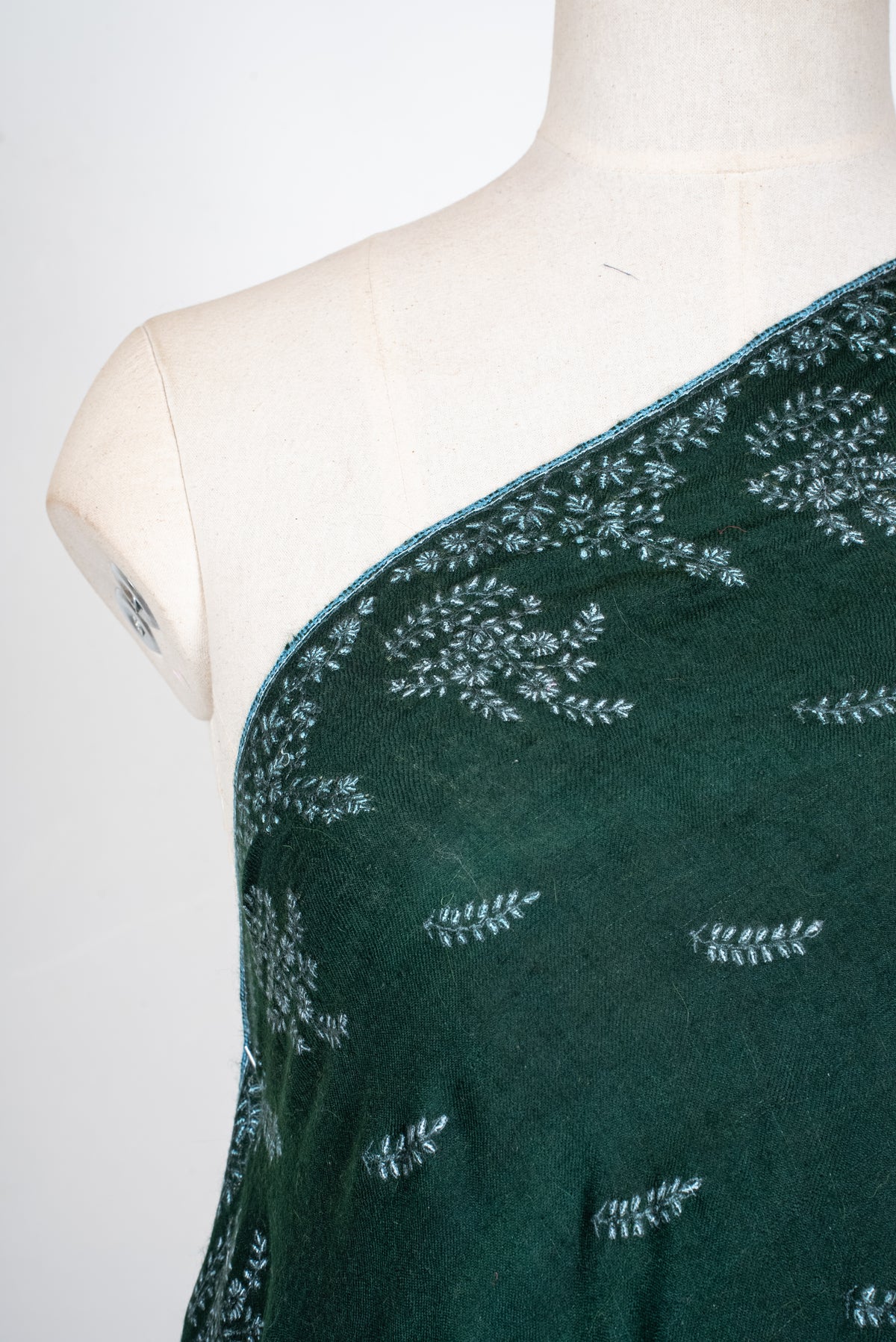 2.5 Yards: Pure Pashmina Hand Embroidered Shawl