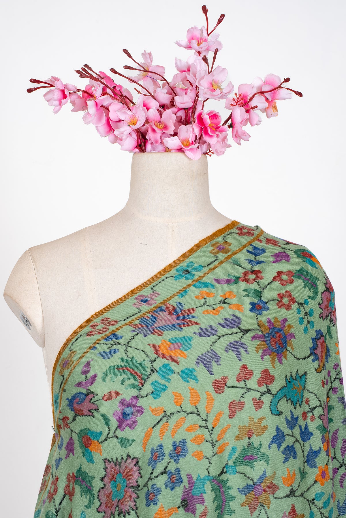 Hand Spun Pure Pashmina Kani Shawl