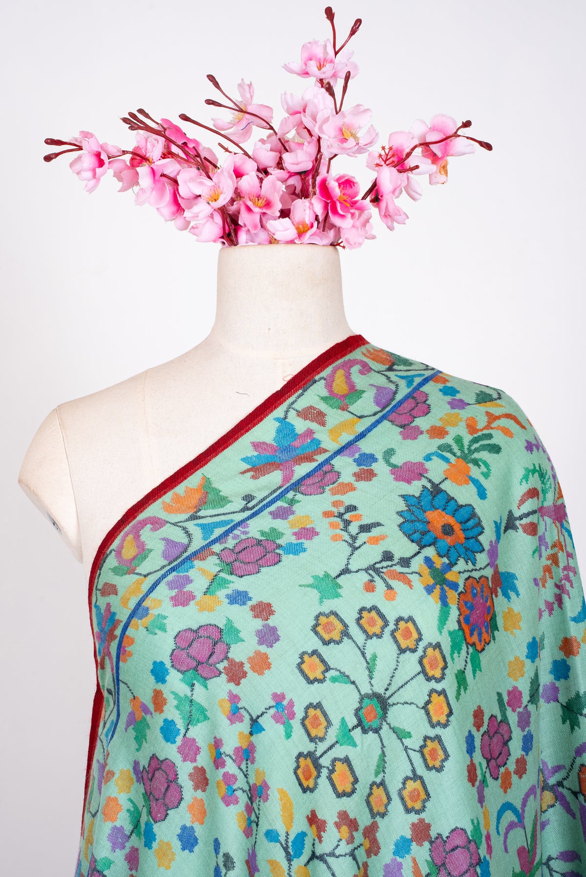 Pure Pashmina Kani Hand Woven Shawl