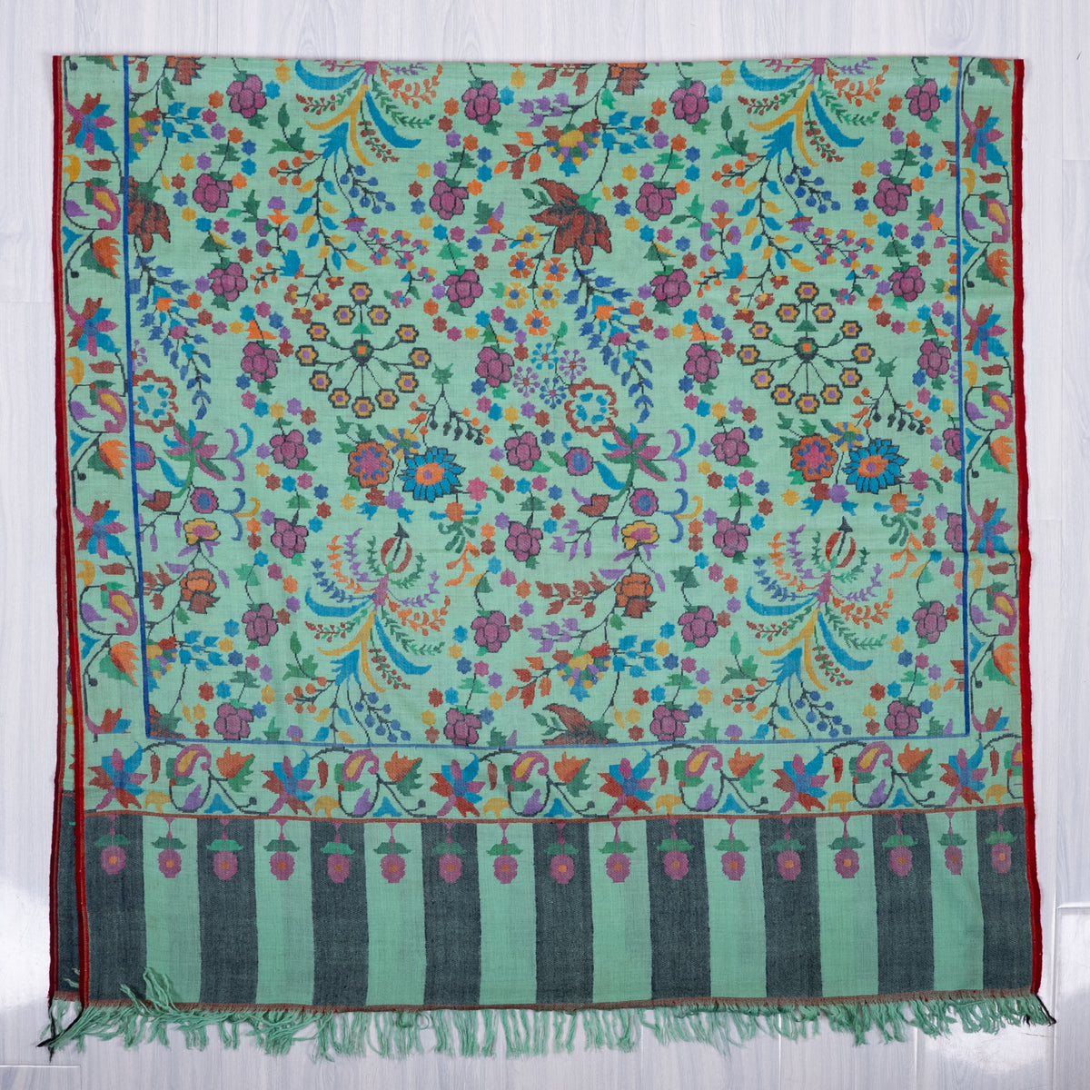 Pure Pashmina Kani Hand Woven Shawl