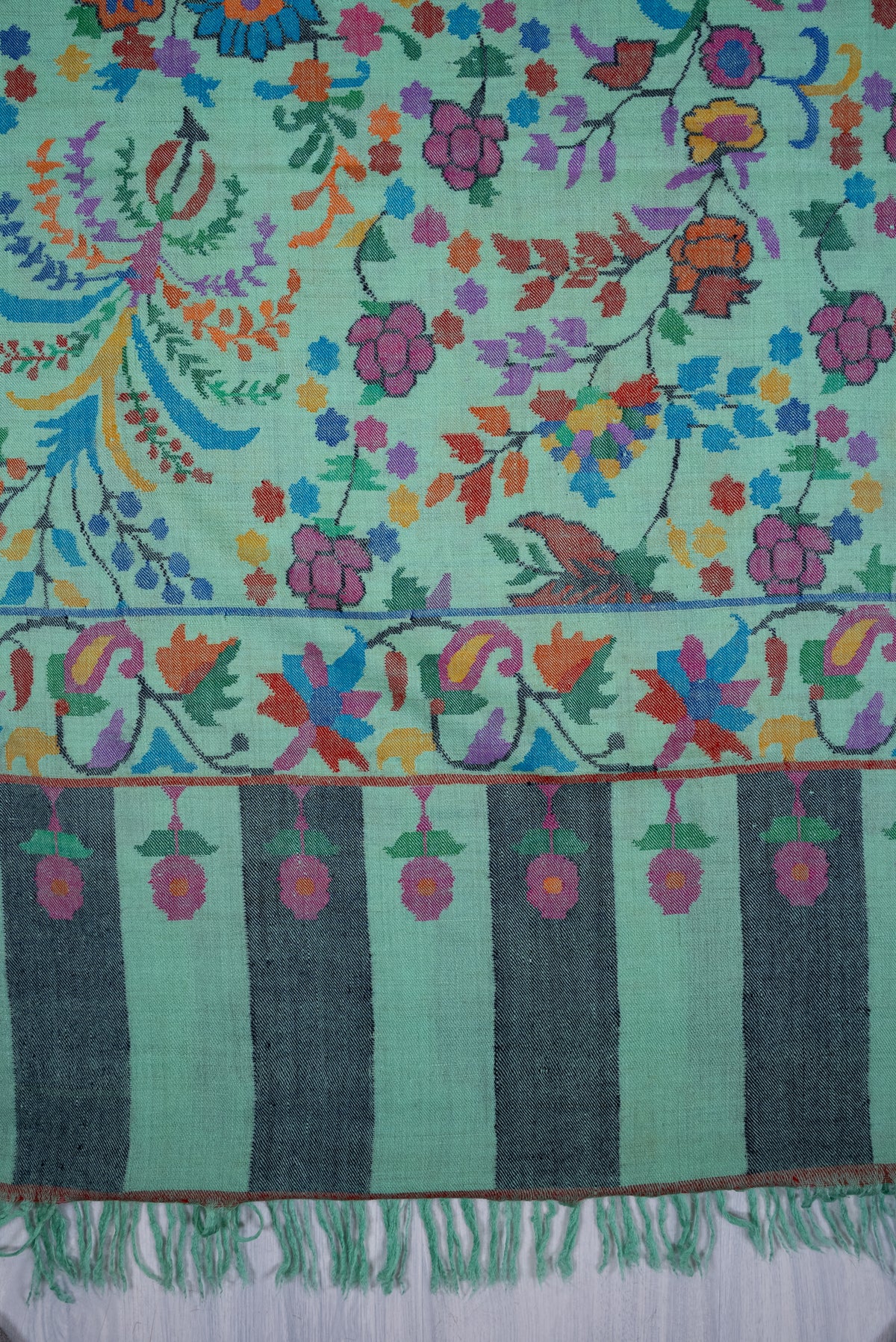 Pure Pashmina Kani Hand Woven Shawl