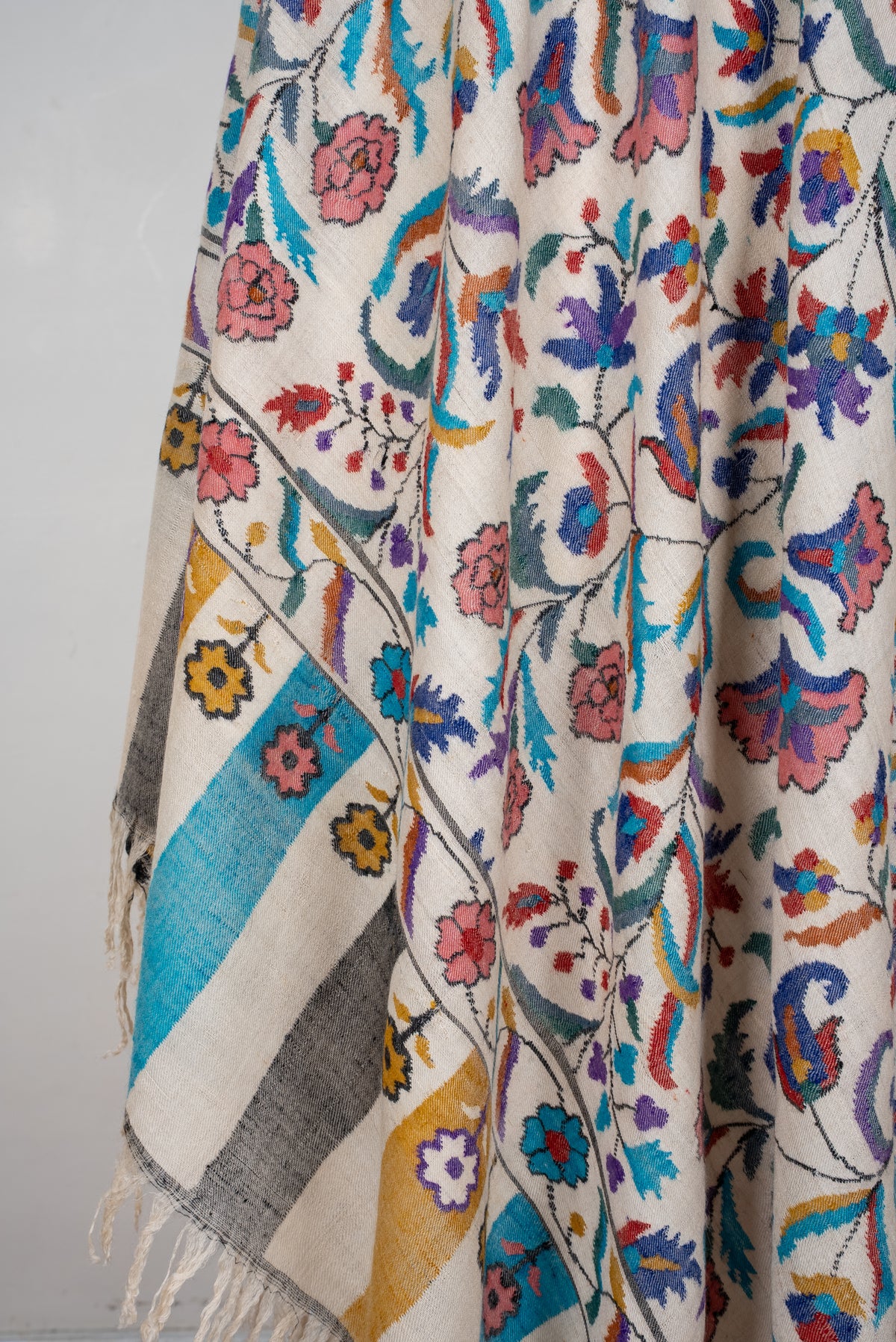 Kani Pure Pashmina Hand Woven Shawl