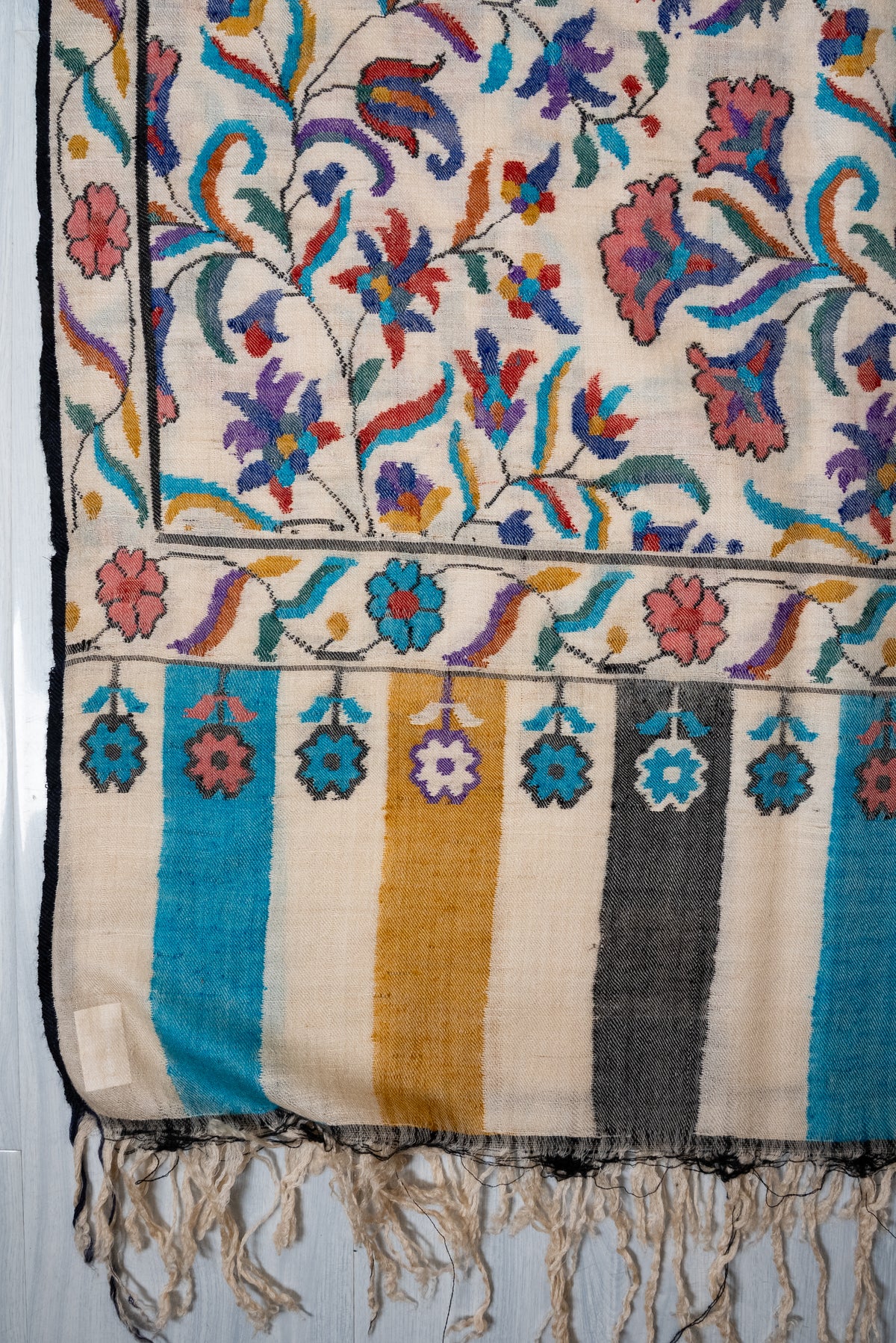 Kani Pure Pashmina Hand Woven Shawl