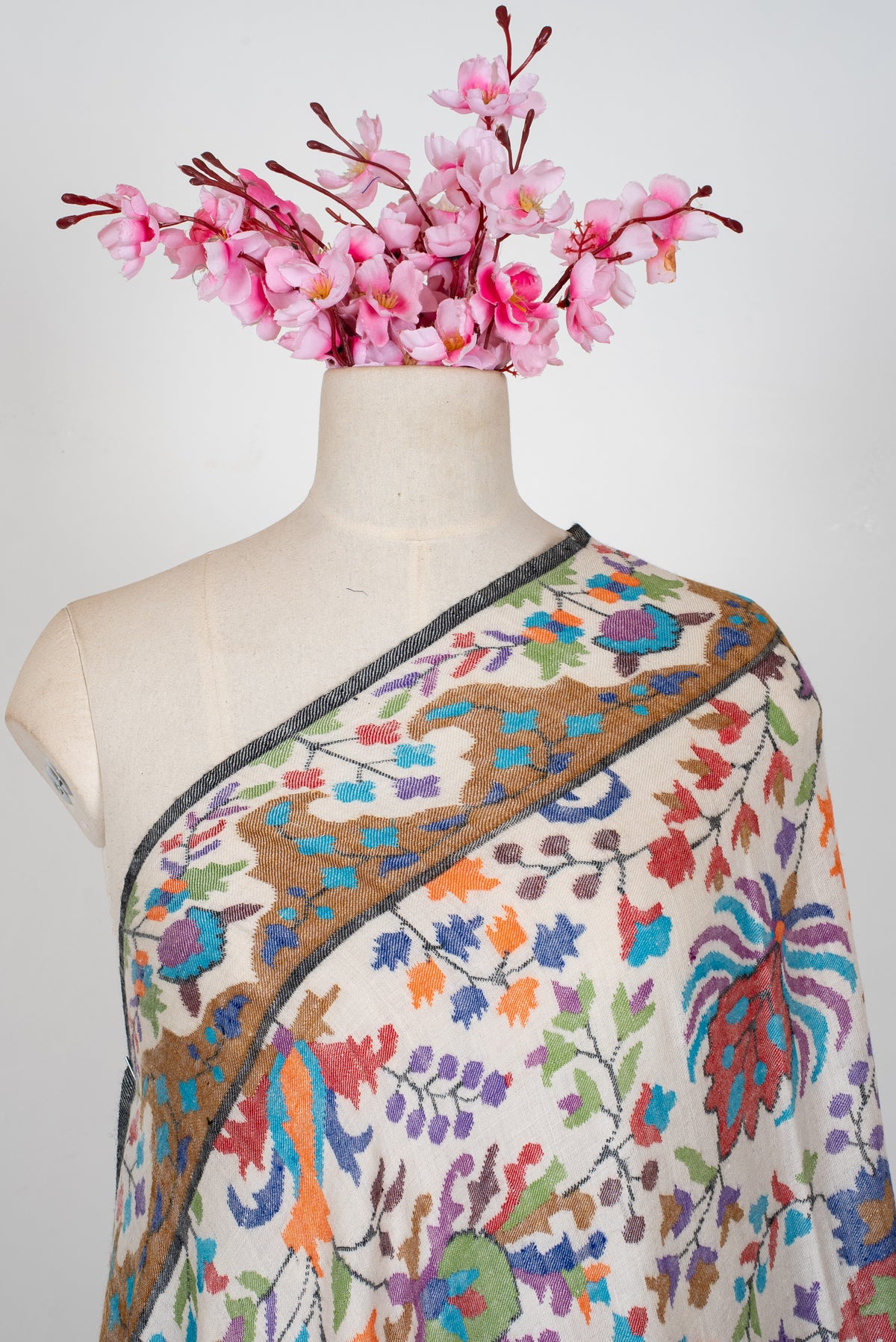 3 yards Kani Pure Pashmina Hand Woven Shawl