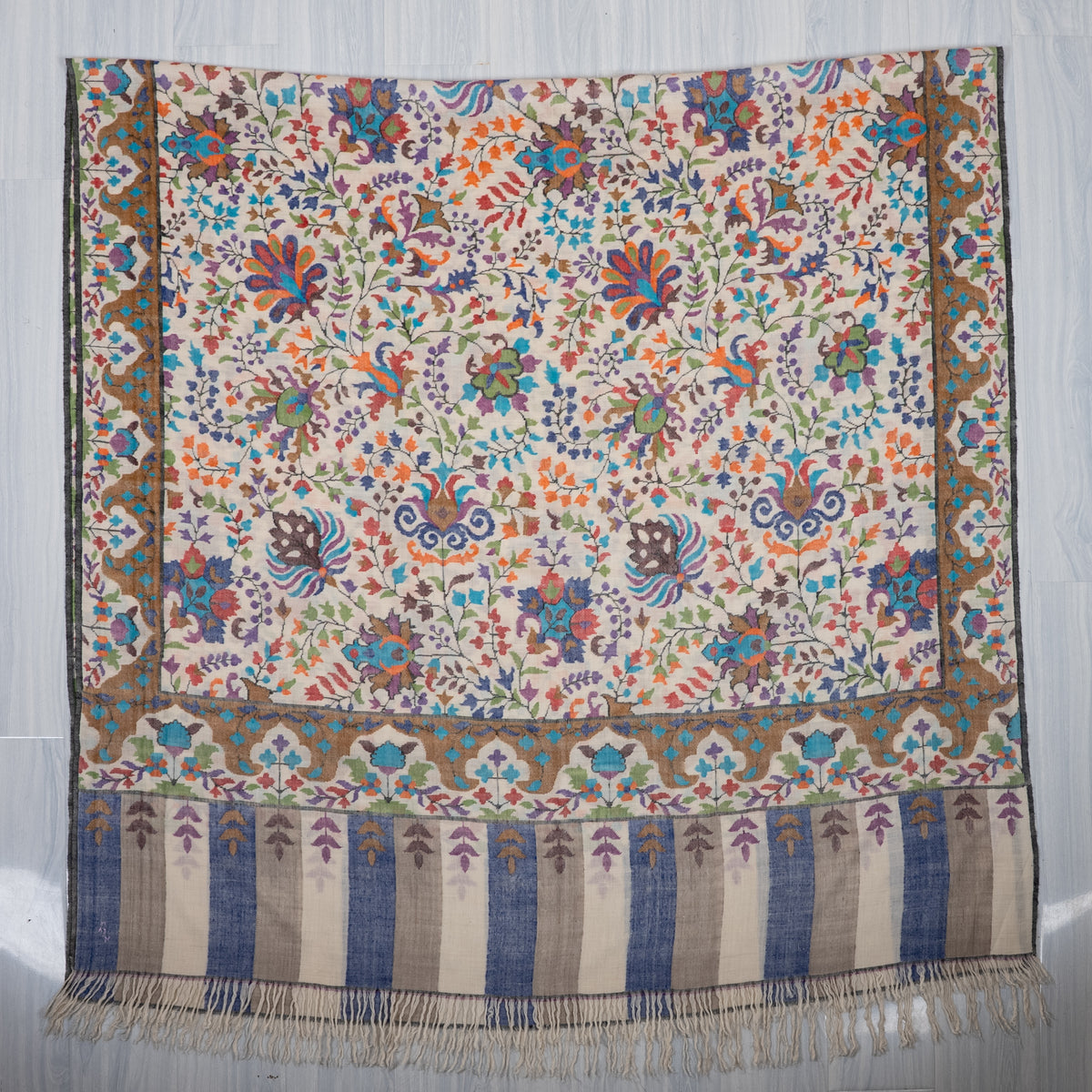 3 yards Kani Pure Pashmina Hand Woven Shawl