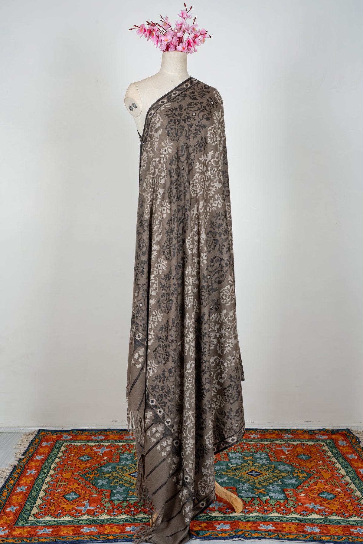 3 yards Kani Pure Pashmina Hand Woven Shawl