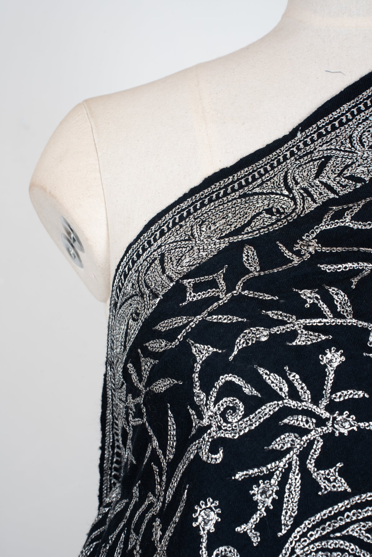 Hand Tilla Embroidered Pure Pashmina Shawl