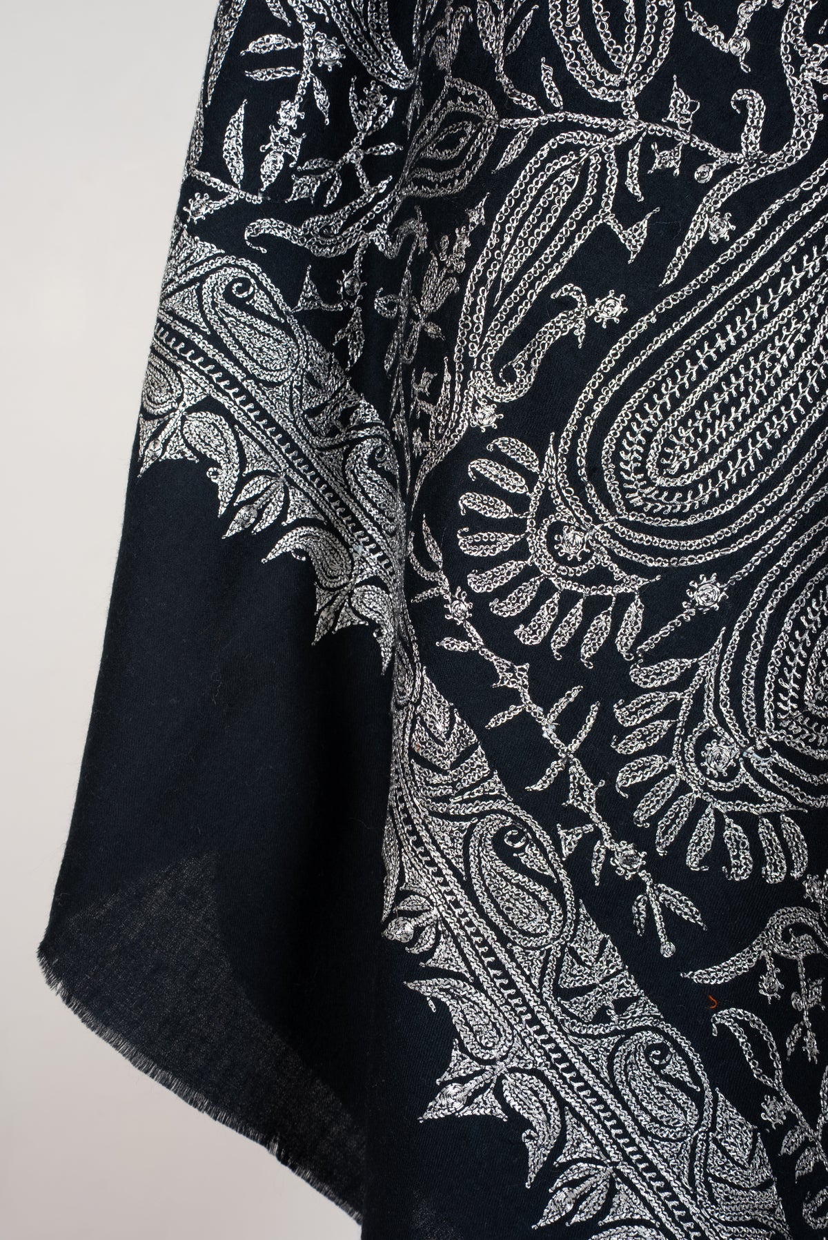 Hand Tilla Embroidered Pure Pashmina Shawl