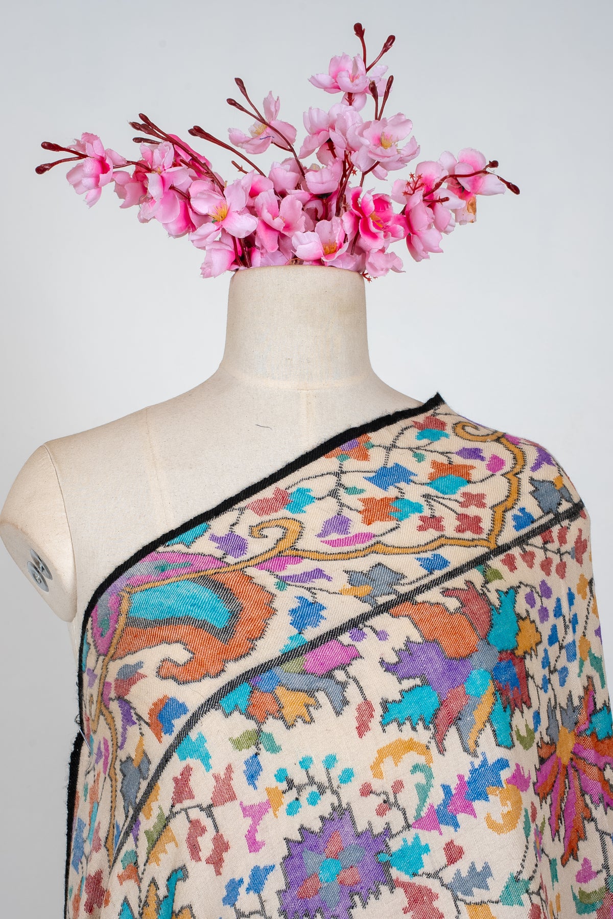 3 Yards Handwoven Kani Pashmina Shawl