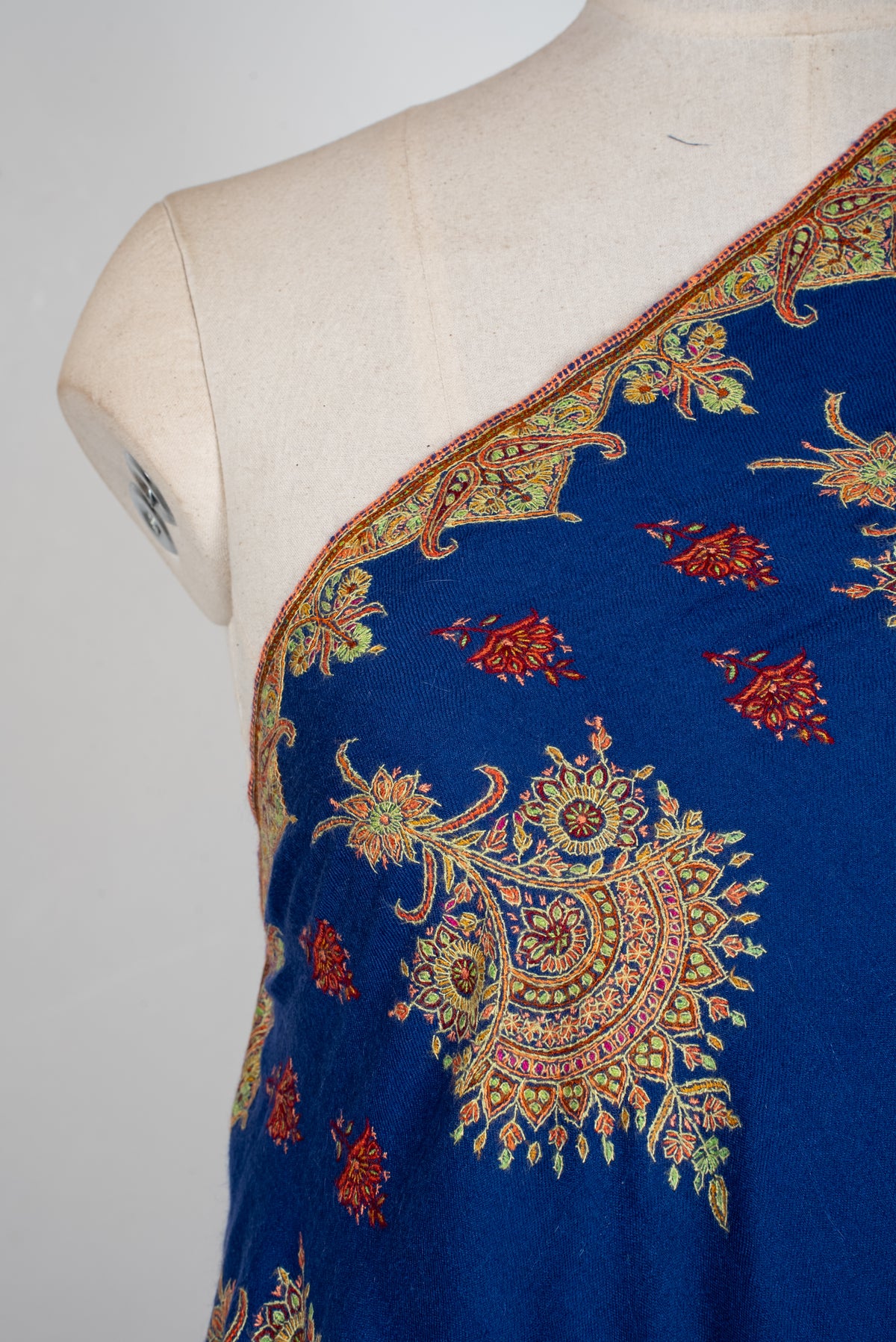 Sapphire Zareen Hand Embroidered Pure Pashmina Shawl