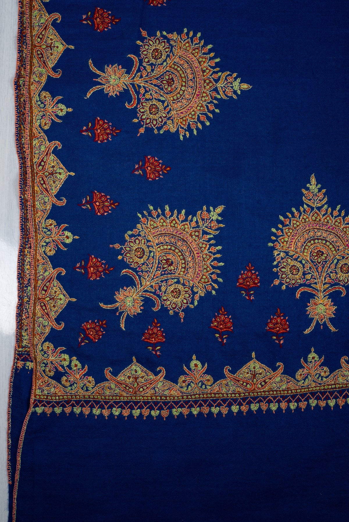 Sapphire Zareen Hand Embroidered Pure Pashmina Shawl