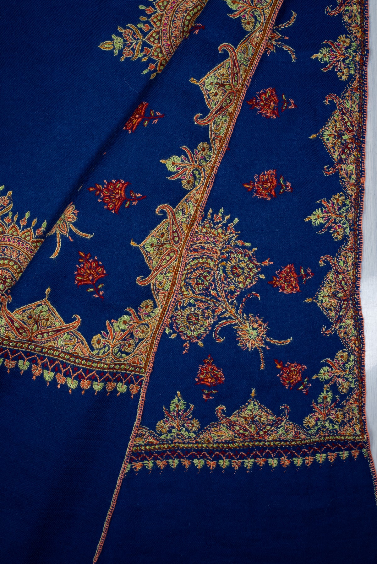 Sapphire Zareen Hand Embroidered Pure Pashmina Shawl