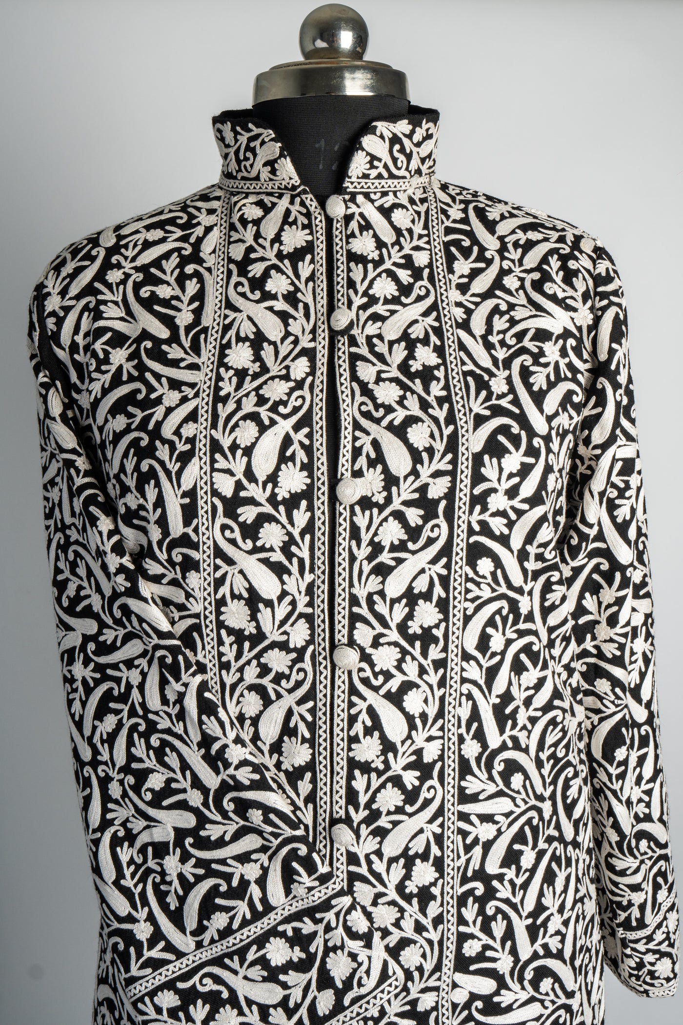 Noor-e-Zameen Aari Embroidered Long Jacket