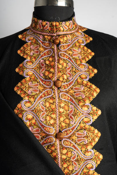 Shaan-e-Aftab Aari Hand Embroidered Long Jacket