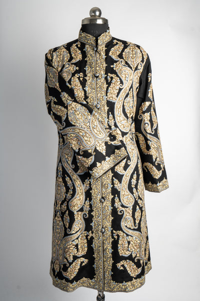 Shehzaadi Aari Hand Embroidered Long Jacket