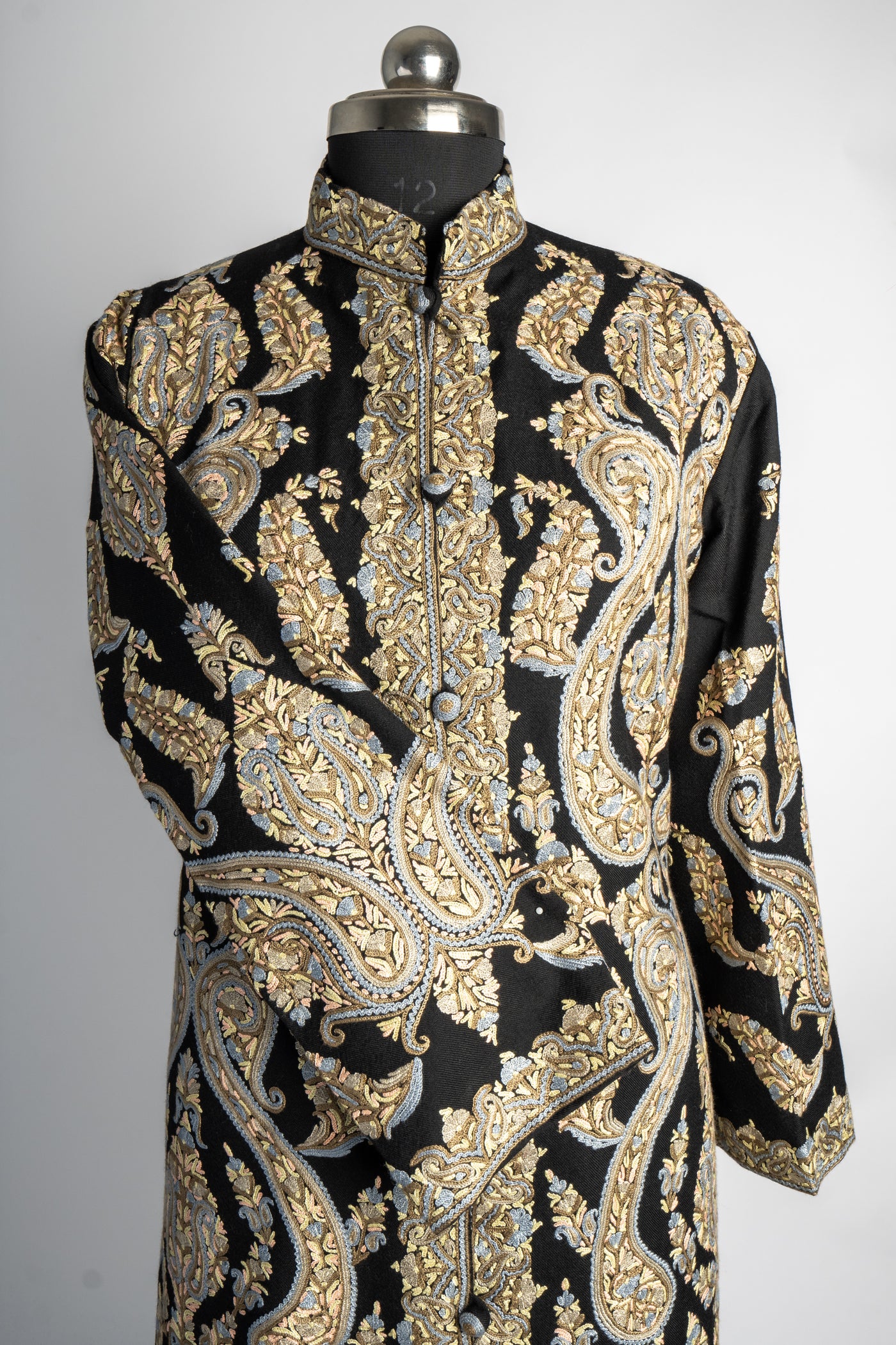 Shehzaadi Aari Hand Embroidered Long Jacket