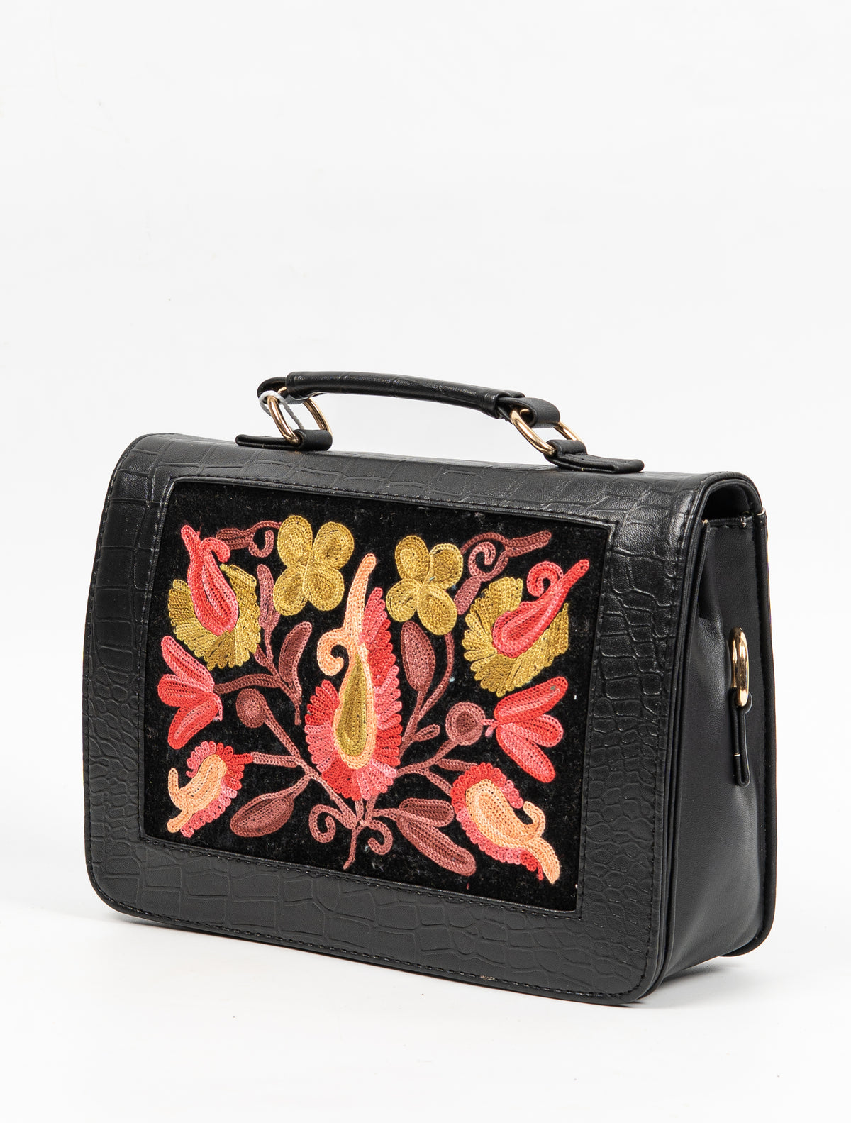 Shama Noir – Aari Embroidery Handbag