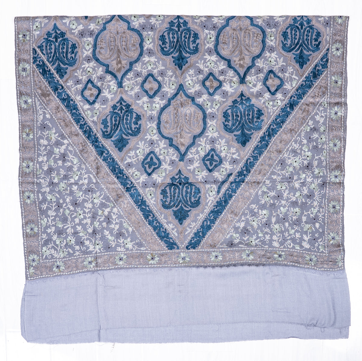 Moonstone Heritage Aari Machine Embroidered Shawl