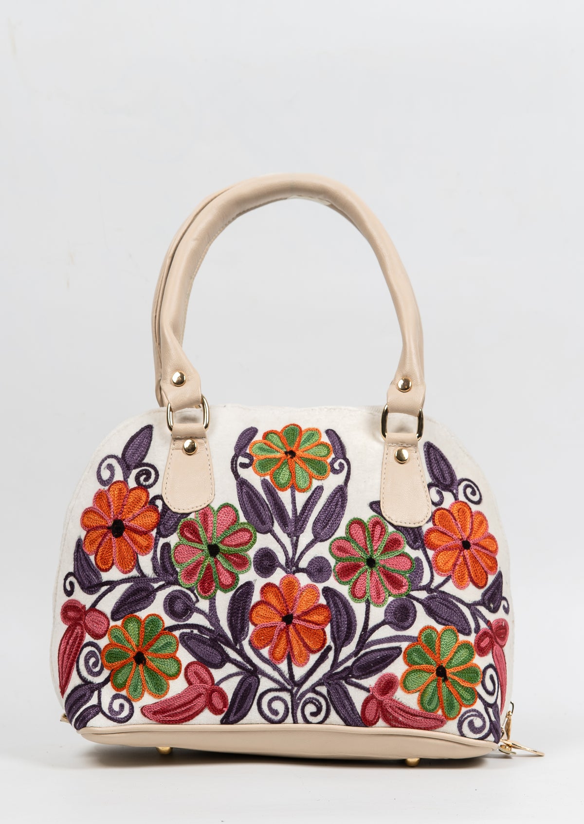 Aabroo Ivory – Aari Embroidery Tote Bag