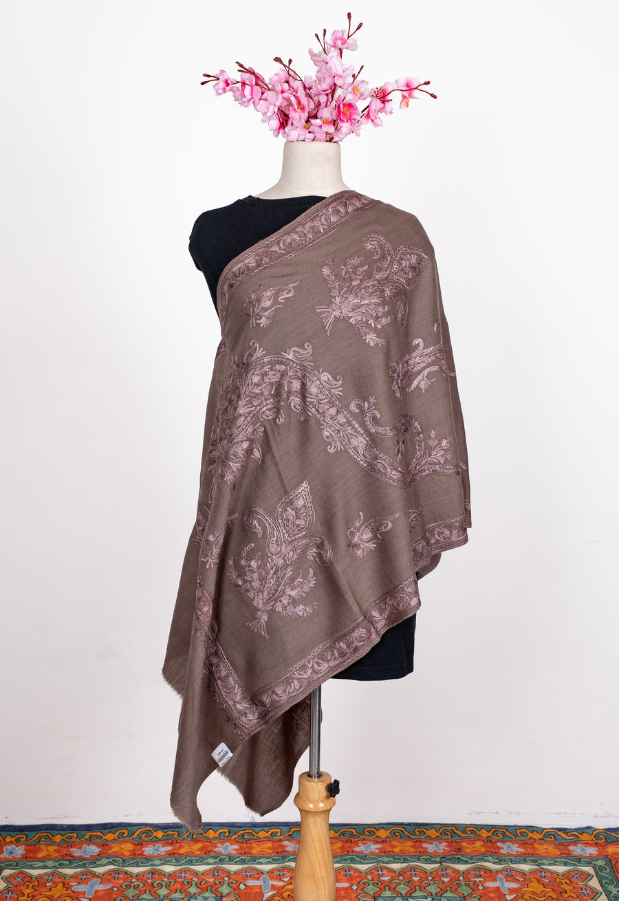 Desert Heirloom Aari Machine Embroidered Shawl