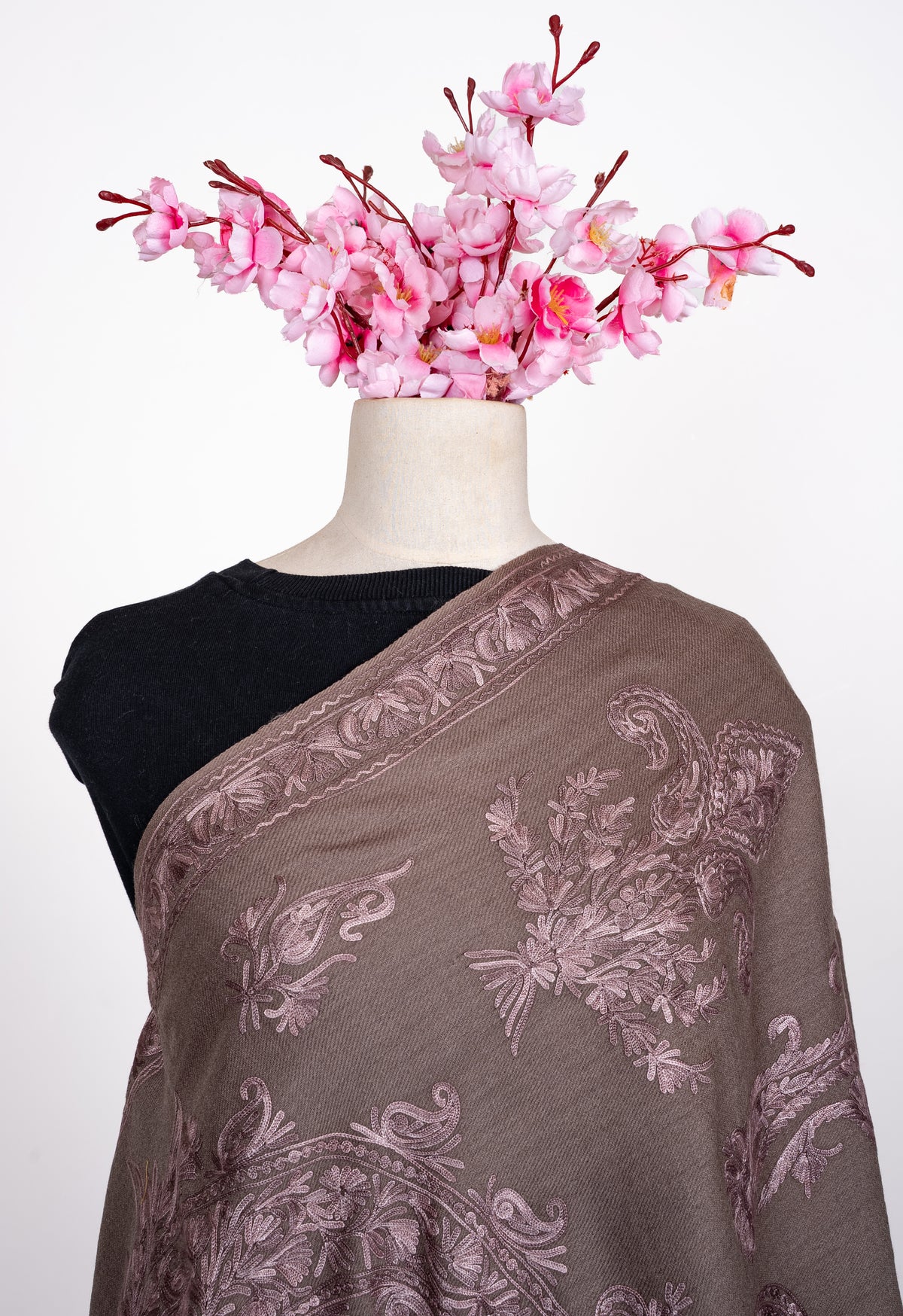 Desert Heirloom Aari Machine Embroidered Shawl