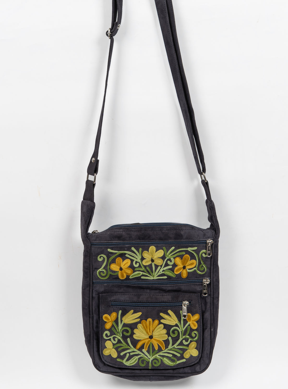 Shabnam Noir – Aari Embroidery Messenger Bag