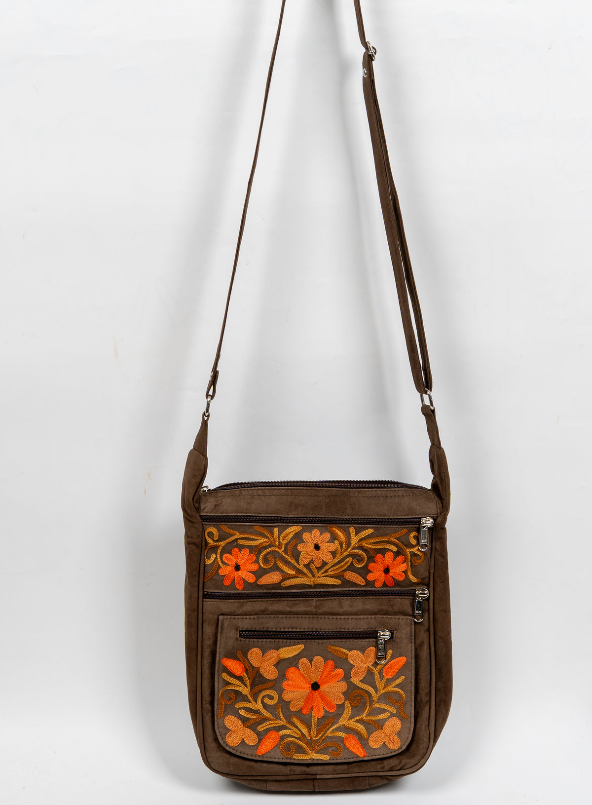 Koh-e-Banafsha – Aari Embroidery Messenger Bag