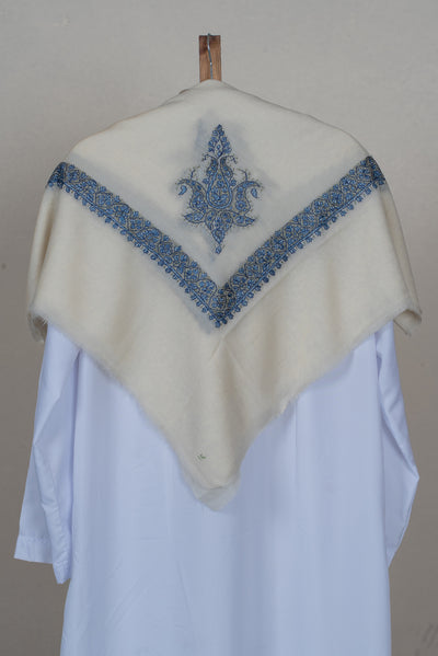 Frost Blue Rumal — Sozni Hand Embroidered