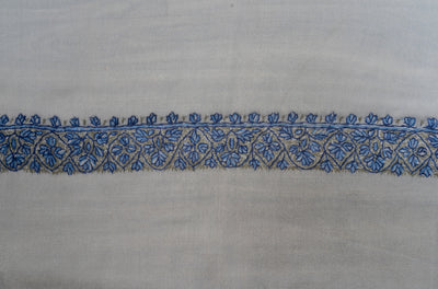 Frost Blue Rumal — Sozni Hand Embroidered