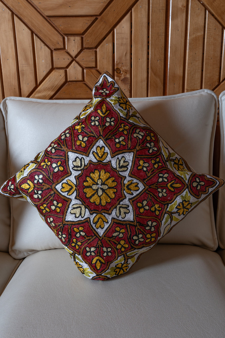 Set of 5 – 16” Hand-Embroidered Cushion Covers