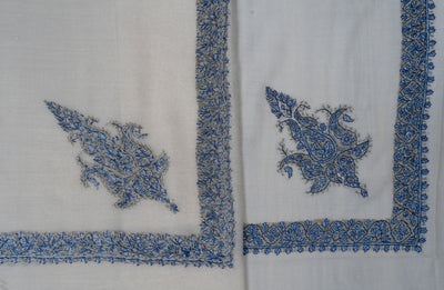 Frost Blue Rumal — Sozni Hand Embroidered
