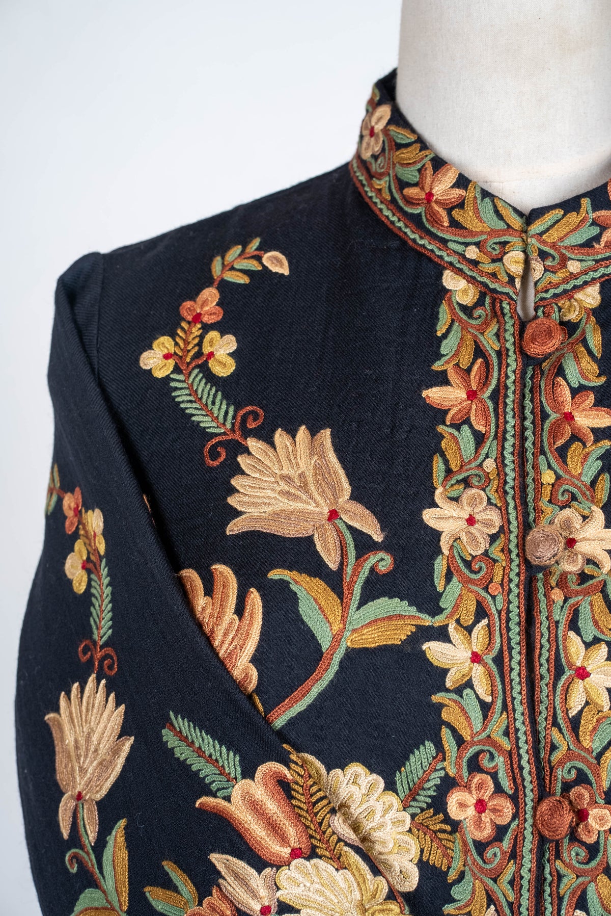 Antique Garden Aari Hand Embroidered Short Jacket