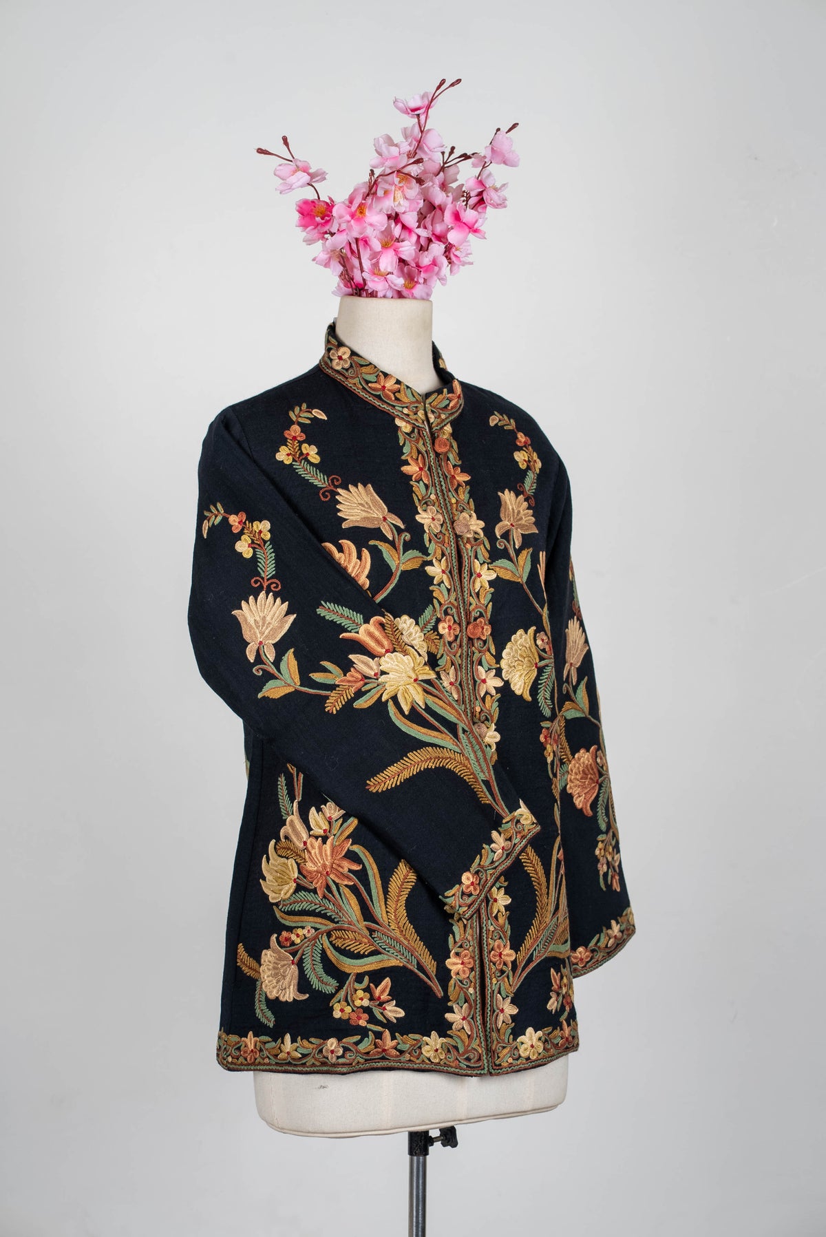Antique Garden Aari Hand Embroidered Short Jacket
