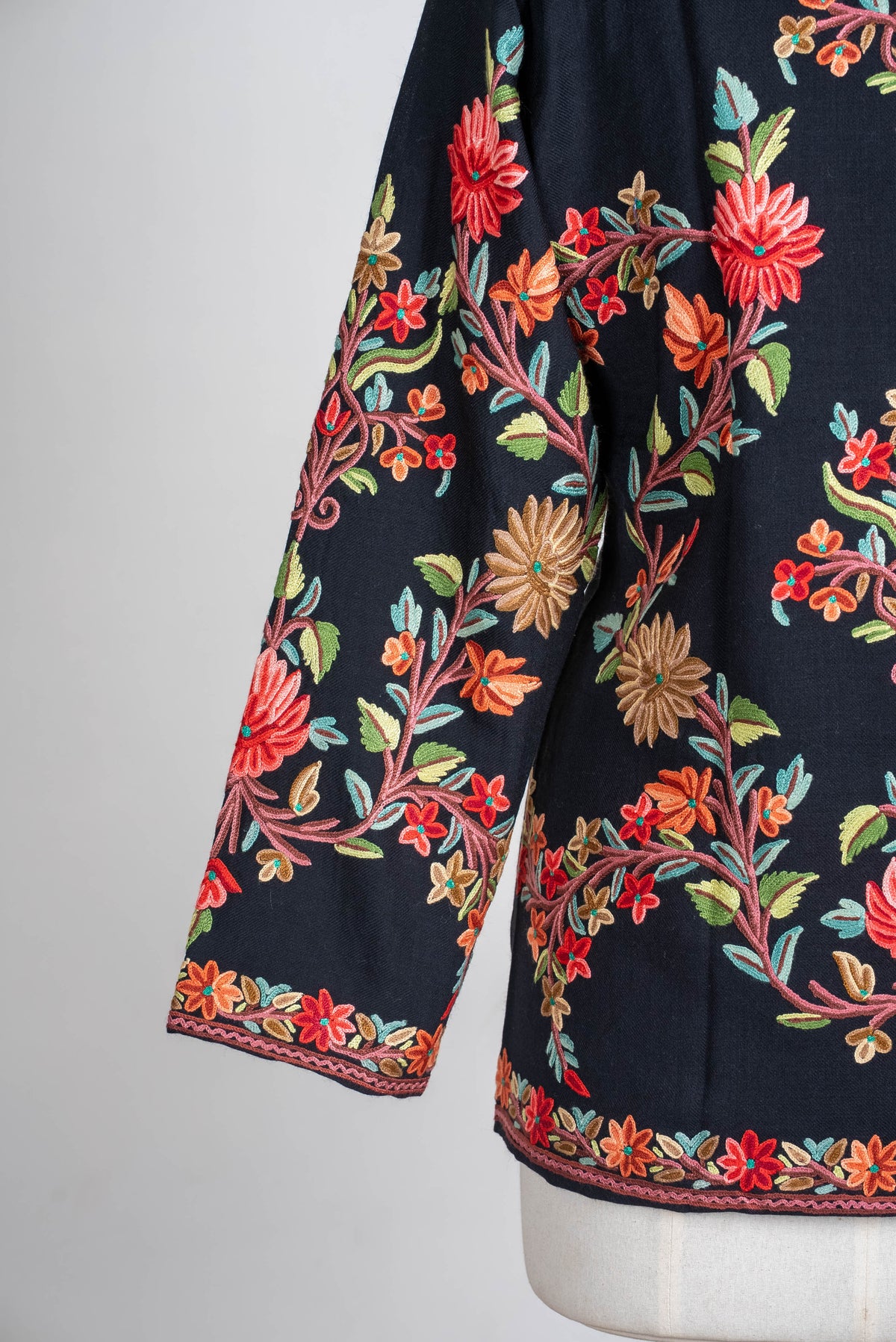 Scarlet Vine Aari Hand Embroidered Short Jacket