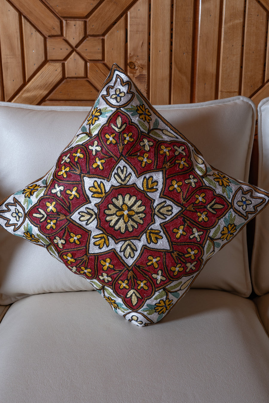 Set of 5 – 16” Hand-Embroidered Cushion Covers